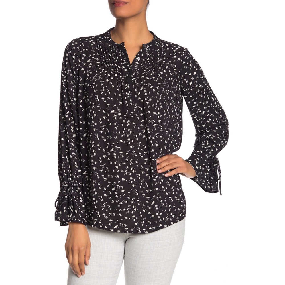 Philosophy Apparel Tie Sleeve Blouse
